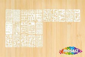 img 1 attached to Mosaiz Halloween Stencils: 20 Pcs Drawing Stencils with Letter Stencils, Numbers & Themes - Perfect for Painting on Wood, Canvas, Walls, Fabric - Ideal for Christmas, Birthday, Wedding, Bullet Journal