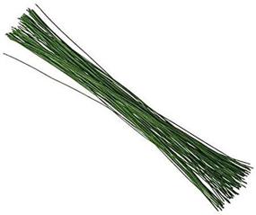 img 3 attached to 🌿 KCHEX Green Crafting Floral Stem Wire - 14" 18 Gauge - Pack of 200