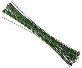 img 4 attached to 🌿 KCHEX Green Crafting Floral Stem Wire - 14" 18 Gauge - Pack of 200