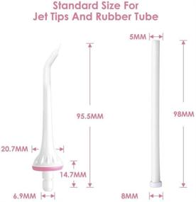 img 2 attached to 💦 Vosaro Replacement Jet Tips and Reservoir Tube for FC159 Models: Standard Size Water Flosser Accessories