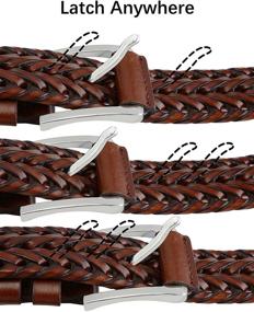 img 1 attached to 👔 Bulliant Leather Braided Casual Men's Anyfit Accessories