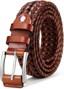 img 4 attached to 👔 Bulliant Leather Braided Casual Men's Anyfit Accessories