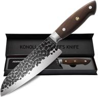 🔪 konoll 7-inch santoku thunder-k series: handmade professional chef's knife, german high carbon steel logo