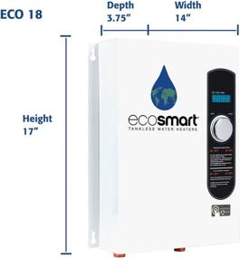 img 1 attached to 🚰 Efficient EcoSmart ECO 18 Electric Tankless Water Heater: 18 KW at 240 Volts with Self Modulating Technology