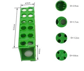 img 2 attached to 🧪 Green Plastic Test Tube Rack