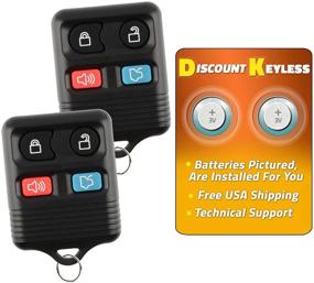 img 1 attached to 🔑 Affordable 2 Pack: Replacement Keyless Entry Car Remote Control Key Fobs for Ford Lincoln Mercury – Compatible & Reliable!