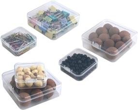 img 4 attached to 📦 30 Pack of SYS Plastic Bead Containers Organizer Storage Boxes - Mix Size1 (20pcs 5.5CM & 10pcs 8.5CM)