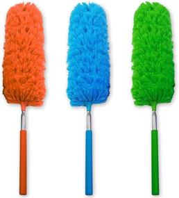 img 4 attached to Versatile Cleaning Duster: Extendable Microfiber Telescoping Brush for Home, Office, and Car Dusting