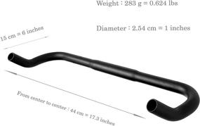 img 3 attached to 🚲 Venzo Fixie Bike Bullhorn Pursuit Handlebars - Ideal for Fixed Gear Road Track Bicycle - Lightweight Aluminum Alloy Bull Bars - 25.4 x 455mm