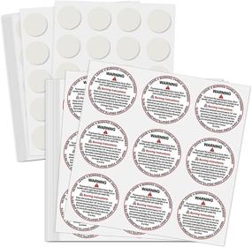 img 4 attached to 🕯️ Complete Candle Making Sticker Kit: 407pcs Candle Stickers, Wick Stickers, Double-Sided Stickers & Warning Labels