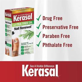 img 2 attached to 🌿 Средство для восстановления ногтей Kerasal Renewal: Лечение маслом чайного дерева для окрашенных и поврежденных ногтей - 0,33 унции.