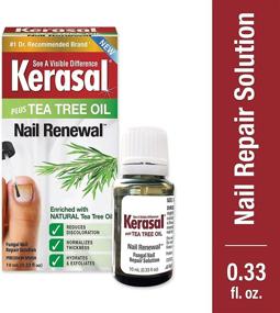 img 3 attached to 🌿 Средство для восстановления ногтей Kerasal Renewal: Лечение маслом чайного дерева для окрашенных и поврежденных ногтей - 0,33 унции.