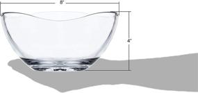 img 1 attached to 🍲 Versatile Medium Clear Glass Serving Mixing Bowl: A Stylish Essential for Every Kitchen