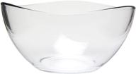 🍲 versatile medium clear glass serving mixing bowl: a stylish essential for every kitchen логотип