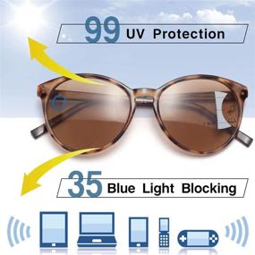 img 1 attached to 😎 UV Protection Cat Eyes Sunglasses with Progressive Multifocal Reading Lenses - Anti Blue Rays, Trifocal Sun Readers for Women by Amorays