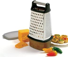 img 1 attached to Norpro 4 Sided Grater Catcher Stainless