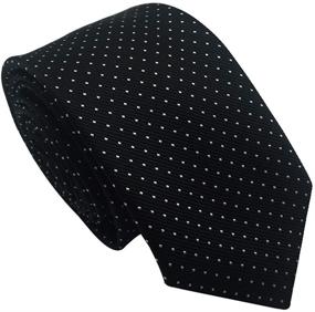 img 4 attached to Elegant Classic Skinny Fashion Necktie for Wedding Attires