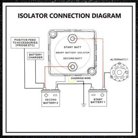 img 3 attached to 🔋 Smart Dual Battery Isolator Kit, GOLDPAR 12V 140Amp Sensitive Relay VSR Pro Dual Battery Kit with Wiring Cable, Ideal Battery Isolation Solution for Cars, Vehicles, RVs, ATVs, UTVs, Boats, Campers, and Trucks