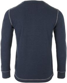 img 2 attached to 🔥 Stay stylishly warm with ZIMEGO Sleeve Thermal Button Henley - Perfect for any weather!