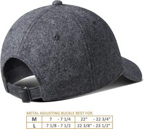 img 2 attached to 🧢 GADIEMKENSD Adjustable Size Warm Wool Baseball Caps - Enhanced for SEO