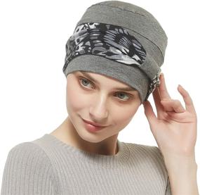 img 3 attached to 🎩 Bamboo Double Layered Comfort Beanie: Ideal Hats for Cancer & Chemo Patients, Women