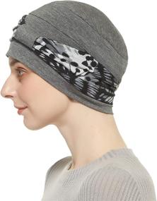 img 1 attached to 🎩 Bamboo Double Layered Comfort Beanie: Ideal Hats for Cancer & Chemo Patients, Women