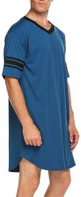 img 1 attached to REDWOON Nightwear Nightshirt Sleeve Pajama