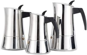 img 2 attached to ☕ Нержавеющая стальная индукционная кофеварка Мокка-пот - Cuisinox Capri 9 Cup Эспрессо кофеварка