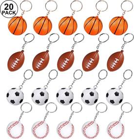 img 4 attached to Keychains Carnival Football Baseball Basketball