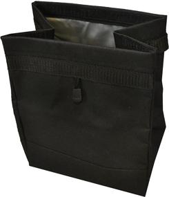 img 4 attached to 🗑️ Maxsa 21520 Waterproof Seatback Trash Can: Secure Velcro Closure, Stylish Black Design