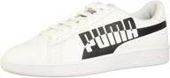 puma smash max white black logo