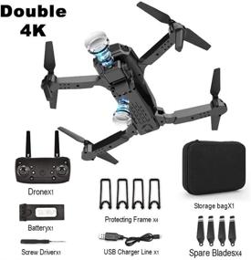 img 2 attached to 🚁 S28esong E98 Foldable Drone with Camera for Adults: WiFi FPV RC Quadcopter Drone with One Button Return Home, Altitude Hold, Gravity Control, Follow Mode, and 15 Minutes Flight Time