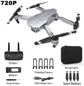 img 3 attached to 🚁 S28esong E98 Foldable Drone with Camera for Adults: WiFi FPV RC Quadcopter Drone with One Button Return Home, Altitude Hold, Gravity Control, Follow Mode, and 15 Minutes Flight Time