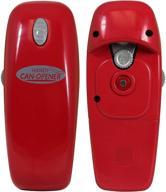 🔴 hystrada electric can opener - handheld battery operated can opener - effortless one-touch operation - no sharp edges - automatic can opener works on all types of cans (red) logo