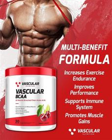 img 3 attached to Vascular Nutrition BCAA Powder: Cherry Limeade Flavor for Muscle Support & Recovery