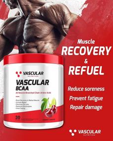 img 2 attached to Vascular Nutrition BCAA Powder: Cherry Limeade Flavor for Muscle Support & Recovery