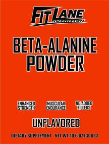 img 2 attached to 💪 Fit Lane Nutrition's Bulk Beta Alanine Powder: 3000mg per Serving | Pure, Unflavored Pre Workout Supplement for Best Value - 300g