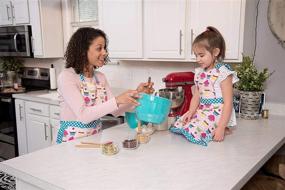 img 1 attached to 🧁 KAF Home Cupcake Hostess Child's Extra Long Ties – Adjustable Bib Apron for Kitchen & Gardening – Machine Washable