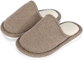 img 4 attached to 🧦 KAKU NANU Knitted Anti Skid Boys' Slippers - Stylish & Comfortable Footwear