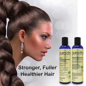 img 1 attached to 💆 PURA D'OR Biotin Original Gold Label Anti-Thinning (2 x 8oz) Shampoo & Conditioner Set, Evidence-Based Effective Solution with Herbal Ingredients, Suitable for All Hair Types, Men & Women (Packaging Variations Possible)