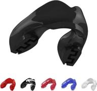 🦷 re-mouldable safejawz mouthguard for braces, one size mouth guard with case for contact sports: boxing, basketball, football, mma, lacrosse, hockey логотип