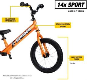 img 2 attached to 🚲 Strider Sport Balance Bike - Ages 3 to 7 Years - Pedal Conversion Kit available separately