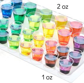 img 2 attached to PlasticPro 2 oz Shot Glasses - Clear Disposable Hard Plastic Shot Cups - Ideal for Whiskey, Jello Shots, Tasting, Sauce, Dips, Samples - Pack of 50