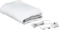 🔌 electrowarmth twin extra long electric heated blanket - white logo