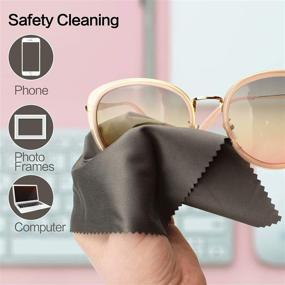 img 1 attached to 🕶️ Vemiss Eyeglasses Fabrics: Portable Sunglasses for Men with Accessories for Sunglasses and Eyewear