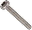 stainless machine phillips partially threaded fasteners and screws logo