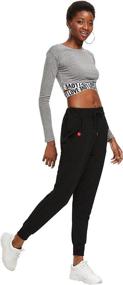 img 1 attached to 🩳 SweatyRocks Women's Casual Drawstring Waist Yoga Active Workout Long Pant with Convenient Pocket