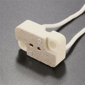 img 1 attached to Holder Rectangular Porcelain Socket Halogen