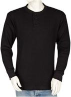 👕 black styllion henley thermal shirt logo