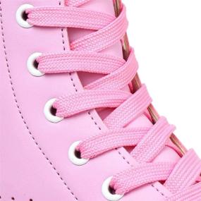 img 2 attached to 👟 Adjustable PU Leather Women's Roller Skates, Classic Shiny Double Row Skates for Beginner Kids, Adults, and Youth – Ideal for Indoor and Outdoor Use, Complete with Bag